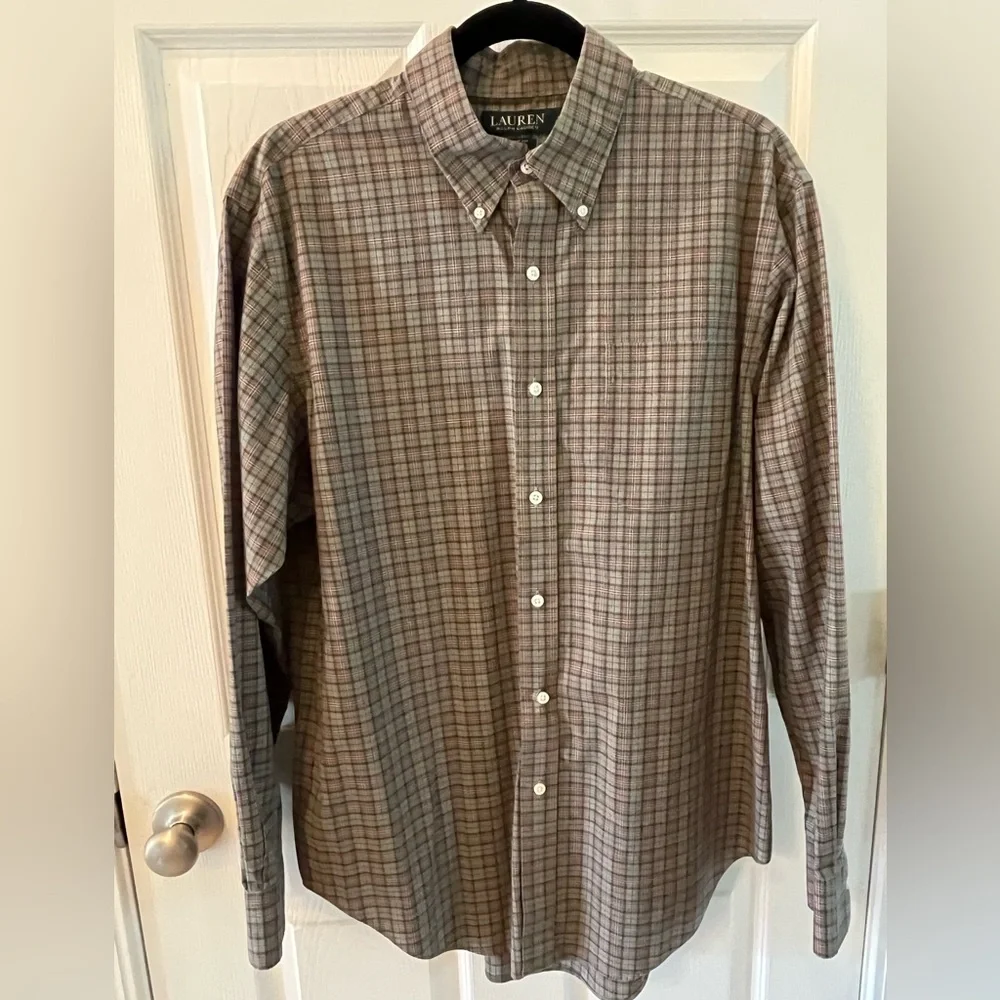 LAUREN Ralph Lauren Classic Fit Long Sleeve Button Down Casual Shirt - Picture 1 of 9